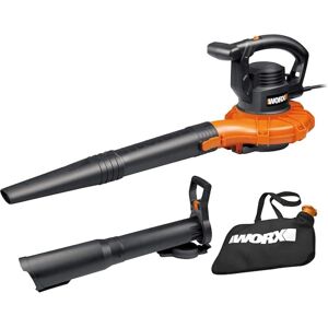 WORX - 12 Amp 250 MPH 400 CFM Electric Leaf Blower/Mulcher/Vacuum - Black WORX - 12 Amp 250 MPH 400 CFM Electric Leaf Blower/Mulcher/Vacuum - Black