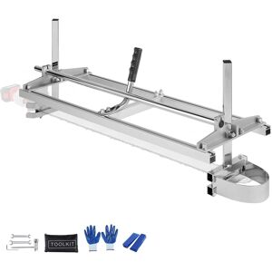 VEVOR - Chainsaw Mill, Portable Sawmill 14"-36" Guide Bar, Galvanized Steel Chainsaw Planking Mill - Silver VEVOR - Chainsaw Mill, Portable Sawmill 14"-36" Guide Bar, Galvanized Steel Chainsaw Planking Mill - Silver