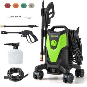 Costway - 2400 PSI High Pressure Cleaner Machine Electric Pressure Washer with 4 Wheels - Green Costway - 2400 PSI High Pressure Cleaner Machine Electric Pressure Washer with 4 Wheels - Green