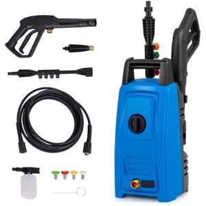 Costway - Electric Pressure Washer with Wheels 5 Quick Connect Nozzles Soap Bottle spray gun - Blue Costway - Electric Pressure Washer with Wheels 5 Quick Connect Nozzles Soap Bottle spray gun - Blue