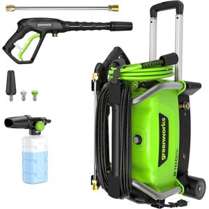 Greenworks - 2100 PSI (SGS Certified) 1.2 GPM 13Amp Compact Electric Pressure Washer - Green Greenworks - 2100 PSI (SGS Certified) 1.2 GPM 13Amp Compact Electric Pressure Washer - Green