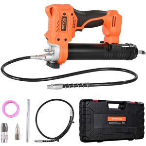 VEVOR - Cordless Grease Gun, 8000 PSI Max Pressure, Battery Operated Grease Gun with LED Light & 35.4-inch Long Hose - Black;Orange VEVOR - Cordless Grease Gun, 8000 PSI Max Pressure, Battery Operated Grease Gun with LED Light & 35.4-inch Long Hose - Black;Orange