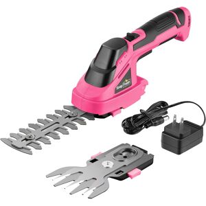 SnapFresh - 2 in 1 7.2V Cordless Grass Shear and Hedge Trimmer with Battery and Charger - Pink SnapFresh - 2 in 1 7.2V Cordless Grass Shear and Hedge Trimmer with Battery and Charger - Pink