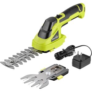 SnapFresh - 2 in 1 Cordless Grass Shear and Hedge Trimmer 7.2V Electric Lightweight Shrub Trimmer with Battery and Charger - Green SnapFresh - 2 in 1 Cordless Grass Shear and Hedge Trimmer 7.2V Electric Lightweight Shrub Trimmer with Battery and Charger - Green