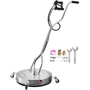 VEVOR - 24" Pressure Washer Surface Cleaner, Stainless Steel Pressure Washer Attachments with 4 Wheels, 4000 Max PSI - Silver VEVOR - 24" Pressure Washer Surface Cleaner, Stainless Steel Pressure Washer Attachments with 4 Wheels, 4000 Max PSI - Silver