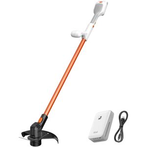 Litheli - Cordless Weed Wacker 10 Inch, U20 Handy+ 20V String Trimmer & Weed Eater with 2.0Ah Battery, Grass Trimmer Tools - ORANGE AND WHITE Litheli - Cordless Weed Wacker 10 Inch, U20 Handy+ 20V String Trimmer & Weed Eater with 2.0Ah Battery, Grass Trimmer Tools - ORANGE AND WHITE