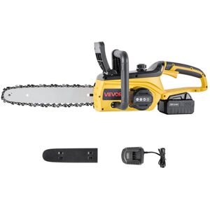 VEVOR - Cordless Chainsaw, 20V 12-Inch Brushless Chainsaw Battery Powered, 4.0Ah Battery and Rapid Charger Included - Yellow VEVOR - Cordless Chainsaw, 20V 12-Inch Brushless Chainsaw Battery Powered, 4.0Ah Battery and Rapid Charger Included - Yellow