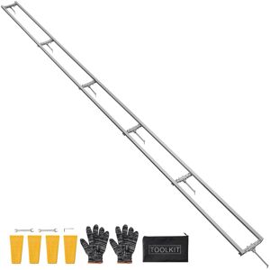 VEVOR - Rail Mill Guide System, 15 ft 6 Crossbar Chainsaw Mill Kits, Aluminum Saw Milling Rails System Works with Chainsaw - Silver VEVOR - Rail Mill Guide System, 15 ft 6 Crossbar Chainsaw Mill Kits, Aluminum Saw Milling Rails System Works with Chainsaw - Silver