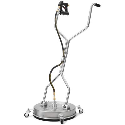Dapper Supply - 24 in Stainless Steel Surface Cleaner with Wheels and Handles for Driveways, Patios & Decks - Silver Dapper Supply - 24 in Stainless Steel Surface Cleaner with Wheels and Handles for Driveways, Patios & Decks - Silver