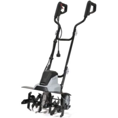 Dapper Supply - 18 Inch Electric Tiller Cultivator 15 Amp Corded Rototiller with 6 Steel Tines - Black Dapper Supply - 18 Inch Electric Tiller Cultivator 15 Amp Corded Rototiller with 6 Steel Tines - Black