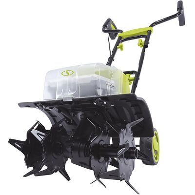 Sun Joe - Cordless Garden Tiller/Cultivator Kit - Green & Black Sun Joe - Cordless Garden Tiller/Cultivator Kit - Green & Black