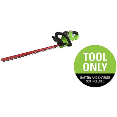 Greenworks - 24-Volt 22-Inch Cordless Hedge Trimmer (Battery Not Included) - Black/Green Greenworks - 24-Volt 22-Inch Cordless Hedge Trimmer (Battery Not Included) - Black/Green