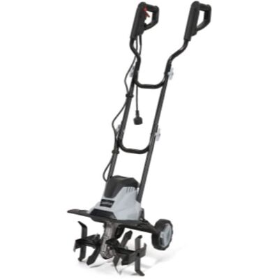 Dapper Supply - 14 Inch Electric Tiller Cultivator 10 Amp Corded Garden Rototiller with Steel Tines - Black Dapper Supply - 14 Inch Electric Tiller Cultivator 10 Amp Corded Garden Rototiller with Steel Tines - Black