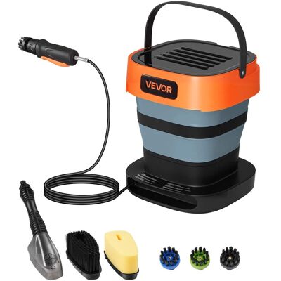 VEVOR - Portable Cordless Pressure Washer with 2.64 Gal Tank, Foldable Power Washer 109 Max PSI, 3 Nozzles - Black;Orange VEVOR - Portable Cordless Pressure Washer with 2.64 Gal Tank, Foldable Power Washer 109 Max PSI, 3 Nozzles - Black;Orange