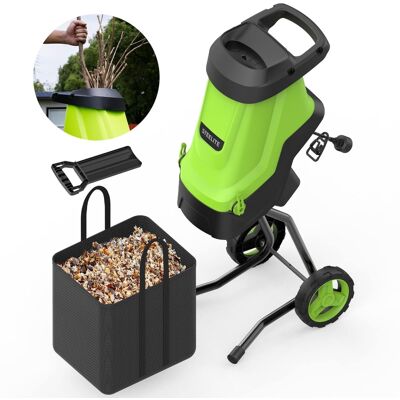 Steelite - 15-Amp Electric Wood Chipper Shredder with 12-Gallon Collection Bag Steelite - 15-Amp Electric Wood Chipper Shredder with 12-Gallon Collection Bag