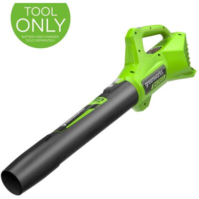 Greenworks - 24V (90 MPH / 320 CFM) Cordless Axial Leaf Blower - Tool Only, Battery and Charger Not Included Greenworks - 24V (90 MPH / 320 CFM) Cordless Axial Leaf Blower - Tool Only, Battery and Charger Not Included