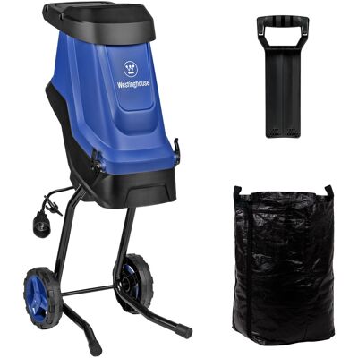 Westinghouse - 1.7 in. 15 Amp Corded Electric Wood Chipper and Shredder - Blue Westinghouse - 1.7 in. 15 Amp Corded Electric Wood Chipper and Shredder - Blue