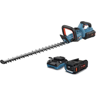 SENIX - X6 60V Max* 26" Cordless Hedge Trimmer, Brushless (3.0 Ah Battery & Charger Included) - Blue SENIX - X6 60V Max* 26" Cordless Hedge Trimmer, Brushless (3.0 Ah Battery & Charger Included) - Blue