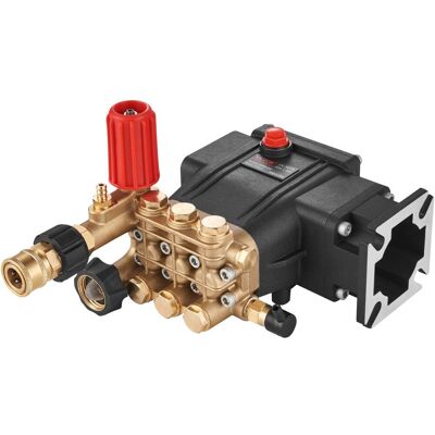 VEVOR - Pressure Washer Pump, 3/4" Shaft Horizontal Triplex Plunger, 3700 PSI, 2.5 GPM, Replacement Power Washer Pumps Kit - Black VEVOR - Pressure Washer Pump, 3/4" Shaft Horizontal Triplex Plunger, 3700 PSI, 2.5 GPM, Replacement Power Washer Pumps Kit - Black