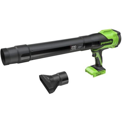 Greenworks - 24V (130 MPH / 270 CFM) Brushless Compact Leaf Blower - Tool Only, Battery and Charger Not Included Greenworks - 24V (130 MPH / 270 CFM) Brushless Compact Leaf Blower - Tool Only, Battery and Charger Not Included