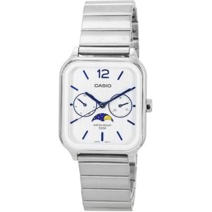 Casio - Standard Analog Moon Phase Quartz MTP-M305D-7A Men's Watch Dial 50M - Silver Casio - Standard Analog Moon Phase Quartz MTP-M305D-7A Men's Watch Dial 50M - Silver
