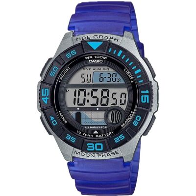 Casio - Men's Digital Watch with Strap- WS-1100H-2AVCF - Blue Casio - Men's Digital Watch with Strap- WS-1100H-2AVCF - Blue