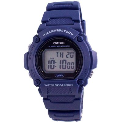 Casio - Youth Illuminator Digital W-219H-2A W-219H-2 Men's Watch - Black Casio - Youth Illuminator Digital W-219H-2A W-219H-2 Men's Watch - Black