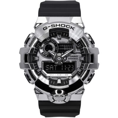Casio - G-Shock G-Steel Quartz GM-700-1A Analog Digital Resin Strap Silver Dial Men's Watch 200M - Black/Silver Casio - G-Shock G-Steel Quartz GM-700-1A Analog Digital Resin Strap Silver Dial Men's Watch 200M - Black/Silver