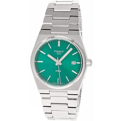 Tissot - PRX T-Classic Stainless Steel Dial Quartz T137.210.11.081.00 100M Unisex Watch - Green Tissot - PRX T-Classic Stainless Steel Dial Quartz T137.210.11.081.00 100M Unisex Watch - Green