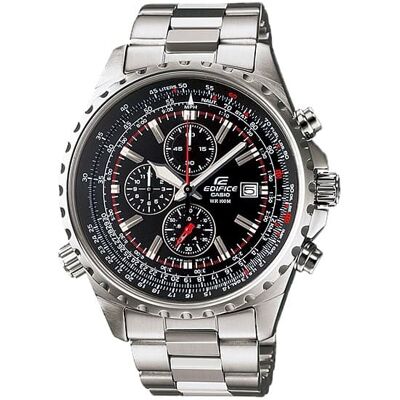 Casio - Men's Edifice Stainless Steel Chronograph Watch - EF-527D-1AV - Silver Casio - Men's Edifice Stainless Steel Chronograph Watch - EF-527D-1AV - Silver