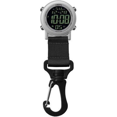 Dakota - Light Digital Backpacker, Fob Alarm, Timer and Dual Time Quality Quality Pocket Watch - Silver Dakota - Light Digital Backpacker, Fob Alarm, Timer and Dual Time Quality Quality Pocket Watch - Silver
