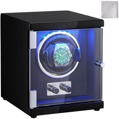 VEVOR - Watch Winder, Single Watch Winder for Men's and Women's Automatic Watch, with Super Quiet Japanese Mabuchi Motor - Black VEVOR - Watch Winder, Single Watch Winder for Men's and Women's Automatic Watch, with Super Quiet Japanese Mabuchi Motor - Black