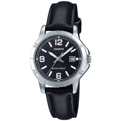 Casio - Women’s Analog Watch with Dial - LTP-V004L-1B - Black Casio - Women’s Analog Watch with Dial - LTP-V004L-1B - Black
