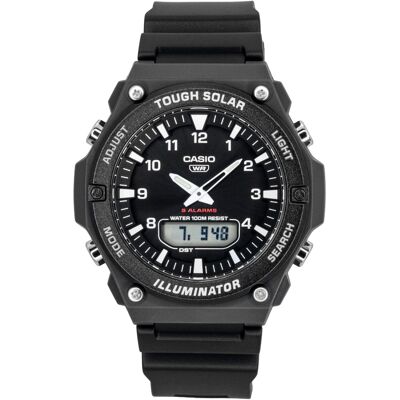 Casio - G-Shock Analog Digital Resin Strap Dial Solar AQ-S820W-1AV 100M Men's Watch - Black Casio - G-Shock Analog Digital Resin Strap Dial Solar AQ-S820W-1AV 100M Men's Watch - Black