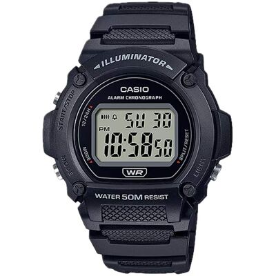 Casio - Men's Classic Digital Watch with Dial - W-219H-1AVCF - Black Casio - Men's Classic Digital Watch with Dial - W-219H-1AVCF - Black