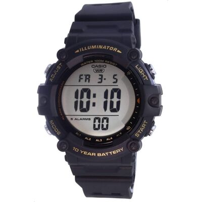 Casio - Illuminator Digital Quartz AE-1500WHX-1A Mens Watch Alarm World Time Backlight Stopwatch Timer 100M - Black Casio - Illuminator Digital Quartz AE-1500WHX-1A Mens Watch Alarm World Time Backlight Stopwatch Timer 100M - Black