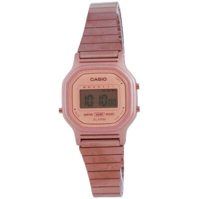 Casio - Vintage Digital LA-11WR-5A Ladies Watch Alarm Stopwatch Timer Auto Calendar - Rose gold tone Casio - Vintage Digital LA-11WR-5A Ladies Watch Alarm Stopwatch Timer Auto Calendar - Rose gold tone