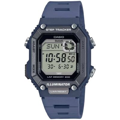 Casio - Men's Digital Watch with Strap - WS-B1000-2AVCF - Blue Casio - Men's Digital Watch with Strap - WS-B1000-2AVCF - Blue