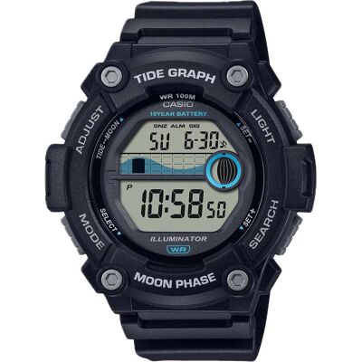 Casio - Men's Digital Watch with Band - WS-1300H-1AVCF - Black Casio - Men's Digital Watch with Band - WS-1300H-1AVCF - Black