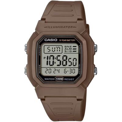 Casio - Men's Water-Resistant Digital Watch with Strap - W-800H-5AVCF - Brown Casio - Men's Water-Resistant Digital Watch with Strap - W-800H-5AVCF - Brown