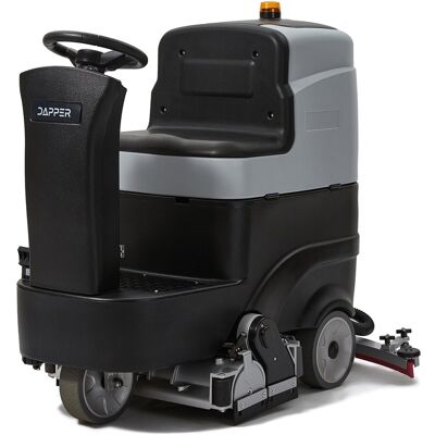 Dapper Supply - Commercial Ride On Floor Sweeper Scrubber 25.5in Path 24V Battery 2-in-1 Sweep & Scrub Machine - Gray Dapper Supply - Commercial Ride On Floor Sweeper Scrubber 25.5in Path 24V Battery 2-in-1 Sweep & Scrub Machine - Gray