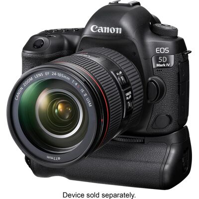 Canon - BG-E20 Battery Grip for EOS 5D Mark IV - Black Canon - BG-E20 Battery Grip for EOS 5D Mark IV - Black