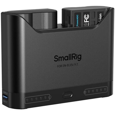 Smallrig - 2x EN-EL15c 14Wh 7.2V 1940mAh Camera Battery with Dual Charger Smallrig - 2x EN-EL15c 14Wh 7.2V 1940mAh Camera Battery with Dual Charger