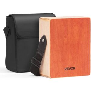 VEVOR - Cajon Box Drum, with Internal Guitar Strings, Lightweight Wooden Percussion Box, Portable Birch Wood Drum Instrument - Natural Wood, Red VEVOR - Cajon Box Drum, with Internal Guitar Strings, Lightweight Wooden Percussion Box, Portable Birch Wood Drum Instrument - Natural Wood, Red
