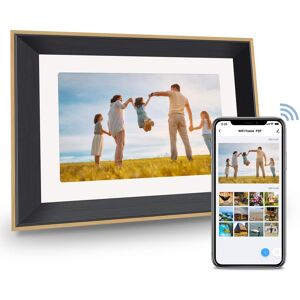 eco4life - 10.1" Smart WiFi Art Frame - Mother's Day Gift, Wood Frame, HD IPS Touch Screen, App Photo Sharing, Alexa - Black eco4life - 10.1" Smart WiFi Art Frame - Mother's Day Gift, Wood Frame, HD IPS Touch Screen, App Photo Sharing, Alexa - Black