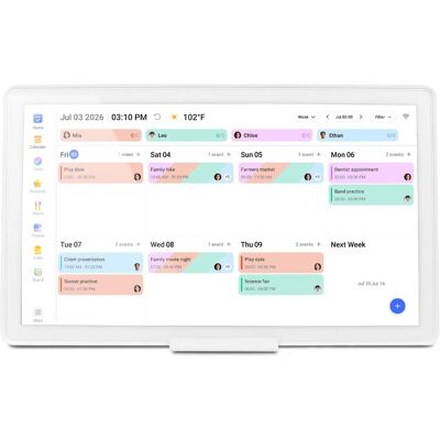 Aluratek - 21.5" Smart WiFi Digital Calendar and Photo Frame with Touchscreen IPS Display, No Subscription Fee and 32GB - White Aluratek - 21.5" Smart WiFi Digital Calendar and Photo Frame with Touchscreen IPS Display, No Subscription Fee and 32GB - White