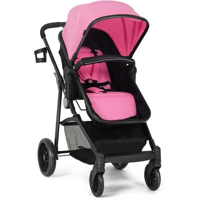 Costway - Foldable Baby Stroller 2 in1 Newborn Infant Travel Buggy Pushchair - Pink Costway - Foldable Baby Stroller 2 in1 Newborn Infant Travel Buggy Pushchair - Pink