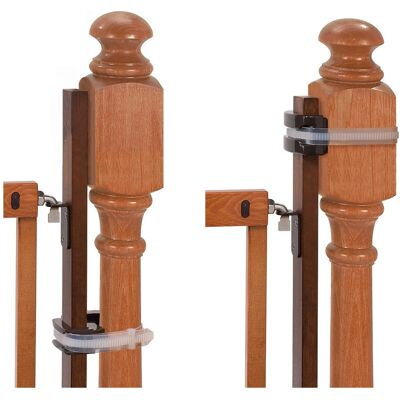 Ingenuity - Banister to Banister Gate Mounting Kit - Brown Ingenuity - Banister to Banister Gate Mounting Kit - Brown