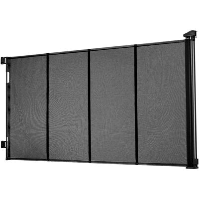 VEVOR - Retractable Baby Gate, Extends to 120 inch Extra Wide, 38.5 inch Tall, with Reinforced Fiberglass Strips - Black VEVOR - Retractable Baby Gate, Extends to 120 inch Extra Wide, 38.5 inch Tall, with Reinforced Fiberglass Strips - Black