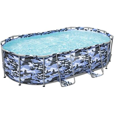 Bestway - Steel Max Pro: Pool Set - 14' x 8'2" x 39.5" - Multicolored Bestway - Steel Max Pro: Pool Set - 14' x 8'2" x 39.5" - Multicolored
